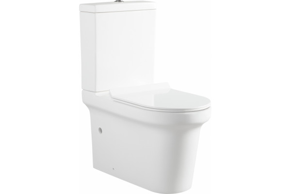 Унитаз напольный Aquanet Nova-C1 белый, овальный, 37x66.5 см