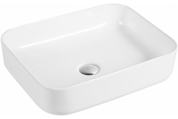 Раковина Aquanet Soul 1 цвет белый, на столешницу, прямоугольная
