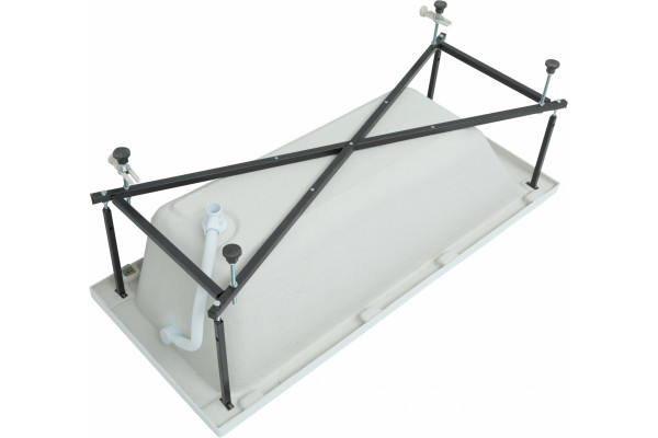 Акриловая ванна Aquanet Bright 170x75 прямоугольная, пристенная, объем 190 л.