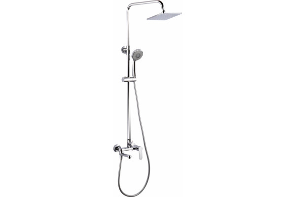 Душевая стойка Aquanet Passion S3 хром, штанга 123 см, шланг 150 см