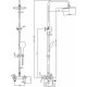Душевая стойка Aquanet Passion R3 хром, штанга 123 см, шланг 150 см