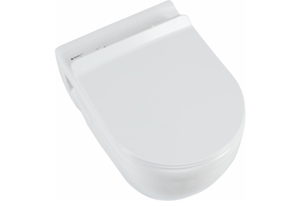 Унитаз подвесной Aquanet Glide 210772 белый, прямоугольный, 34.5x52 см