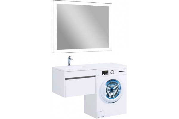 Тумба с раковиной Aquanet Токио 58 1 ящик, подвесная,  в современном стиле
