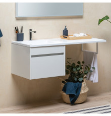 Тумба с раковиной Aquanet Токио 68 1 ящик, подвесная,  в современном стиле