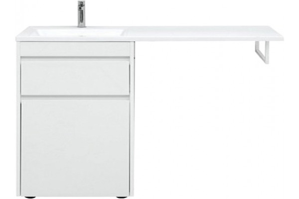 Тумба с раковиной Aquanet Токио 68 1 ящик, с бельевой корзиной, напольная