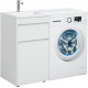 Тумба для комплекта Aquanet Токио 48 1 ящик, c бельевой корзиной, напольная