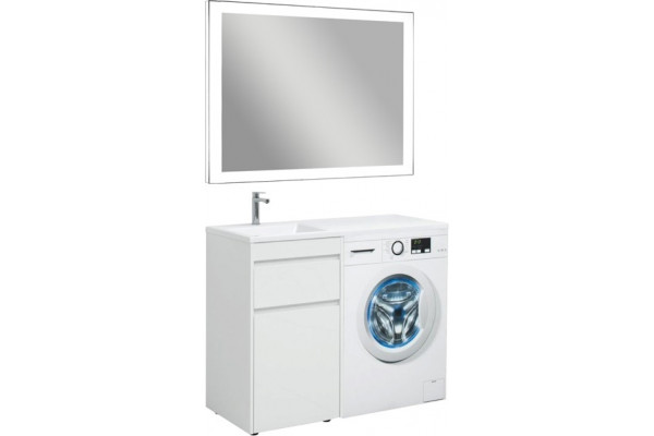 Тумба для комплекта Aquanet Токио 48 1 ящик, c бельевой корзиной, напольная
