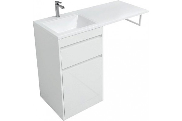Тумба для комплекта Aquanet Токио 48 1 ящик, c бельевой корзиной, напольная