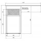 Тумба для комплекта Aquanet Токио 48 1 ящик, c бельевой корзиной, напольная