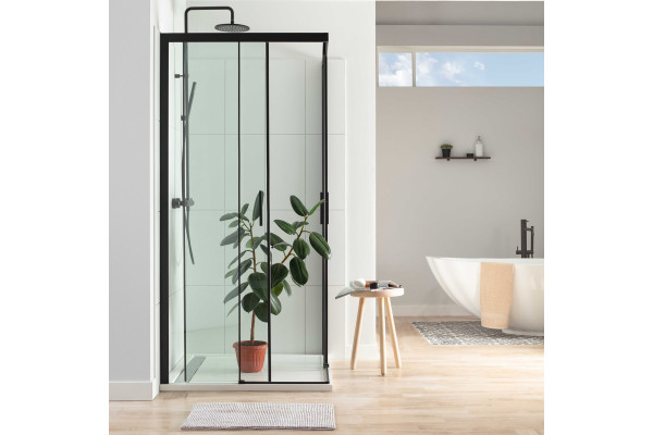 Душевой уголок Aquanet Pleasure AE60-S-100x100U-BT 100х100 квадратный, двери раздвижные
