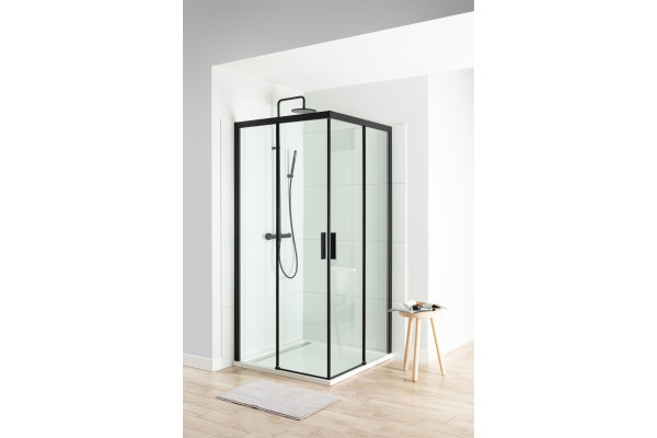 Душевой уголок Aquanet Pleasure AE60-S-100x100U-BT 100х100 квадратный, двери раздвижные