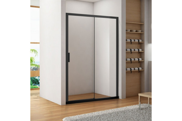 Душевая дверь в нишу Aquanet Pleasure AE60-N-140H200U-BT распашная, стекло прозрачное