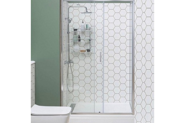Душевая дверь в нишу Aquanet SD-1200A 120х190 раздвижная, стекло прозрачное