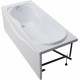 Акриловая ванна Aquanet Viola 180x75 с каркасом, прямоугольная, пристенная