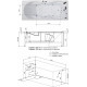 Акриловая ванна Aquanet Viola 180x75 с каркасом, прямоугольная, пристенная