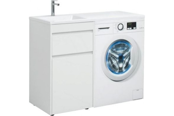 Мебель для ванной Aquanet Токио 58 1 ящик, с бельевой корзиной, напольная
