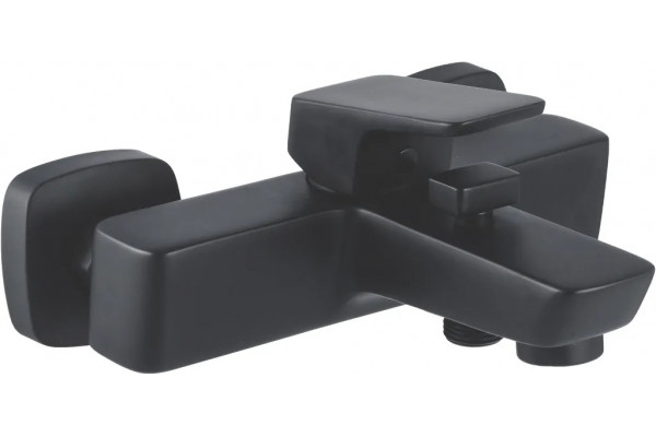 Смеситель Aquanet Gotic AF440-20B для ванны с душем, черный, однорычажный, длина излива 10.3 см