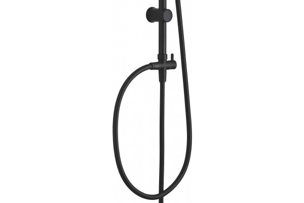 Душевая стойка Aquanet Passion AF300-70-RC-B черная цвет черный, штанга 90 см