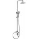 Душевая стойка Aquanet Arctic AF520-72-R-CW штанга 145 см, шланг 150 см