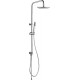 Душевая стойка Aquanet Practic AF100-70-S-C хром, штанга 126.5 см