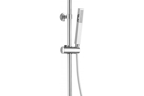 Душевая стойка Aquanet Practic AF100-70-S-C хром, штанга 126.5 см