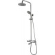 Душевая стойка Aquanet Logic AF320-72-R-C штанга 120 см, шланг металлический 150 см
