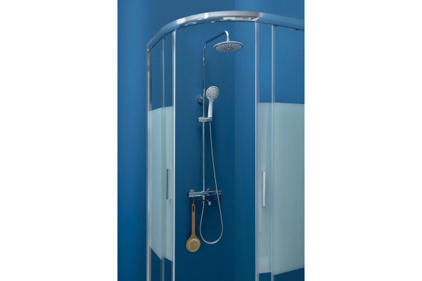 Душевая стойка Aquanet Logic AF320-72-R-C штанга 120 см, шланг металлический 150 см