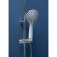 Душевая стойка Aquanet Logic AF320-72-R-C штанга 120 см, шланг металлический 150 см