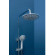 Душевая стойка Aquanet Logic AF320-72-R-C штанга 120 см, шланг металлический 150 см