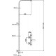 Душевая стойка Aquanet Gotic AF440-72-S-B цвет черный, штанга 120 см