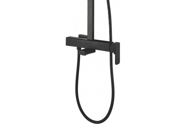Душевая стойка Aquanet Gotic AF440-72-S-B цвет черный, штанга 120 см
