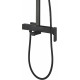 Душевая стойка Aquanet Gotic AF440-72-S-B цвет черный, штанга 120 см