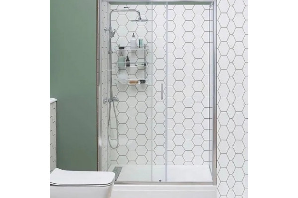 Душевая дверь в нишу Aquanet SD-1300A 130х90 раздвижная, стекло прозрачное