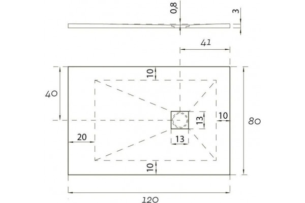 Поддон для душа Aquanet Pleasure ATS-120x80U-W с сифоном, прямоугольный, низкий
