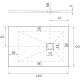 Поддон для душа Aquanet Pleasure ATS-120x90U-W с сифоном, прямоугольный, низкий