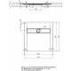 Поддон для душа Aquanet Delight 90x90 белый камень, с сифоном, квадратный, низкий