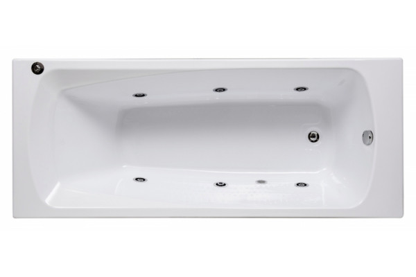Акриловая ванна Aquanet Roma 150х70 прямоугольная, объем 128 л., с антискользящим покрытием