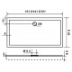 Поддон для душа Aquanet Gamma 140x80 прямоугольный, низкий