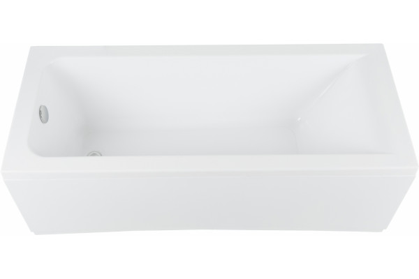 Акриловая ванна Aquanet Bright 170x70 с каркасом, белая, прямоугольная, пристенная