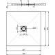 Поддон для душа Aquanet Pleasure NEW 001G 90x90 без сифона, серый камень, квадратный, низкий