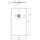 Поддон для душа Aquanet Pleasure NEW 003G 140x80 без сифона, серый камень, прямоугольный, низкий