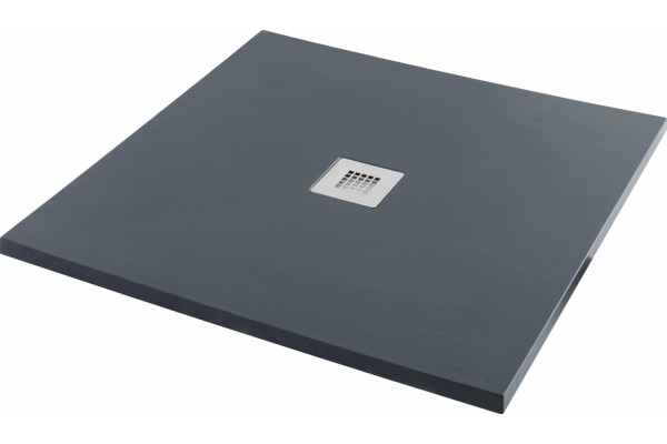 Поддон для душа Aquanet Pleasure NEW 001B 90x90 без сифона, черный камень, квадратный, низкий