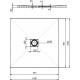 Поддон для душа Aquanet Pleasure NEW 001.1B 100x100 без сифона, черный камень, квадратный, низкий
