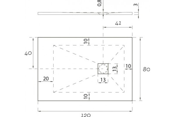 Поддон для душа Aquanet Pleasure NEW 002B 120x80 без сифона, черный камень, прямоугольный, низкий