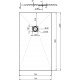 Поддон для душа Aquanet Pleasure NEW 003B 140x80 без сифона, черный камень, прямоугольный, низкий