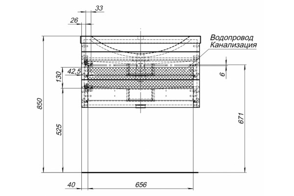 Тумба для комплекта Aquanet Верона 75 подвесная белая с ящиками, с доводчиками