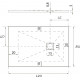 Поддон для душа Aquanet Pleasure NEW 002G 120x80 с сифоном, серый камень, прямоугольный, низкий