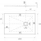 Поддон для душа Aquanet Pleasure NEW 006G 160x90 с сифоном, серый камень, прямоугольный, низкий
