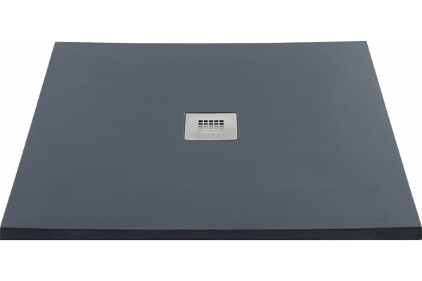 Поддон для душа Aquanet Pleasure NEW 001.1B 100x100 с сифоном, черный камень, квадратный, низкий