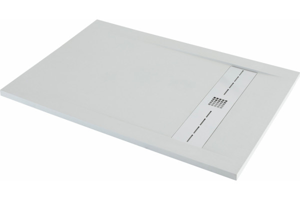 Поддон для душа Aquanet Delight NEW 011G 160x80 серый камень, с сифоном, прямоугольный, низкий